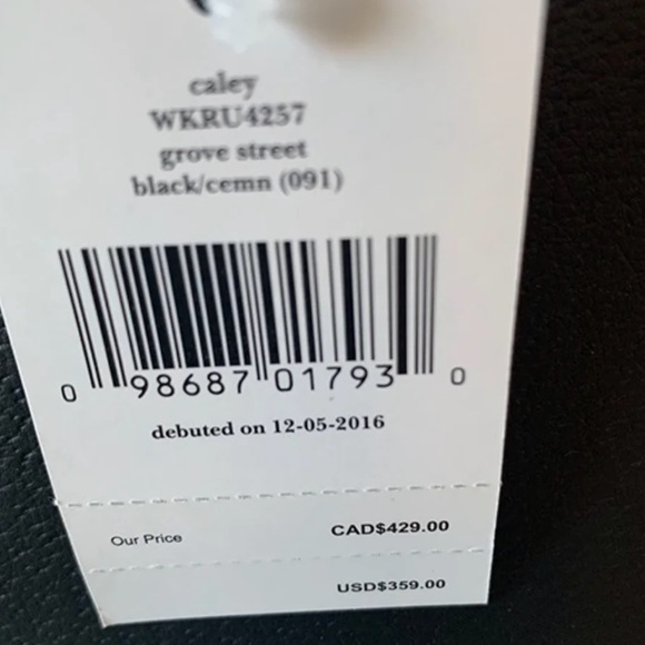 KATE SPADE New York Grove Street Caley Leather Satchel, Black - Picture 6 of 6